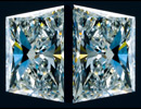 Matched pair of Brilliant Trapezoid diamonds